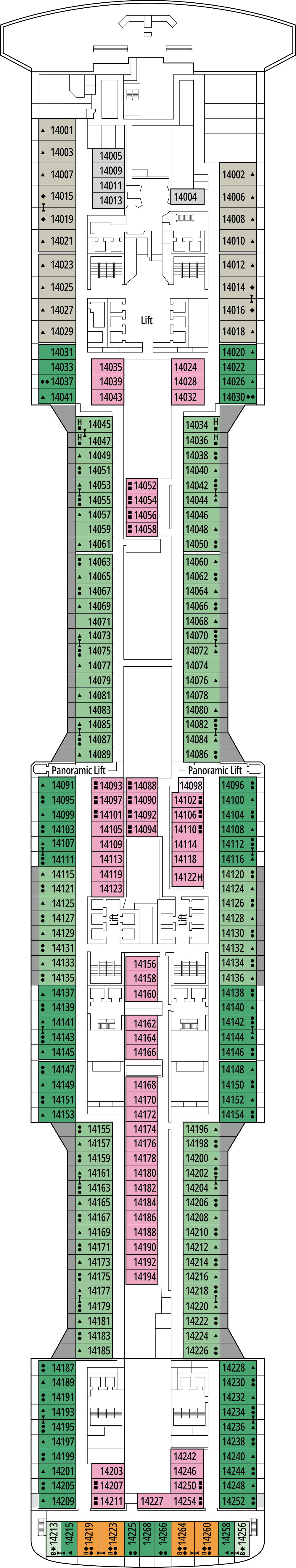 MSC Bellissima Deck 14 - World Class