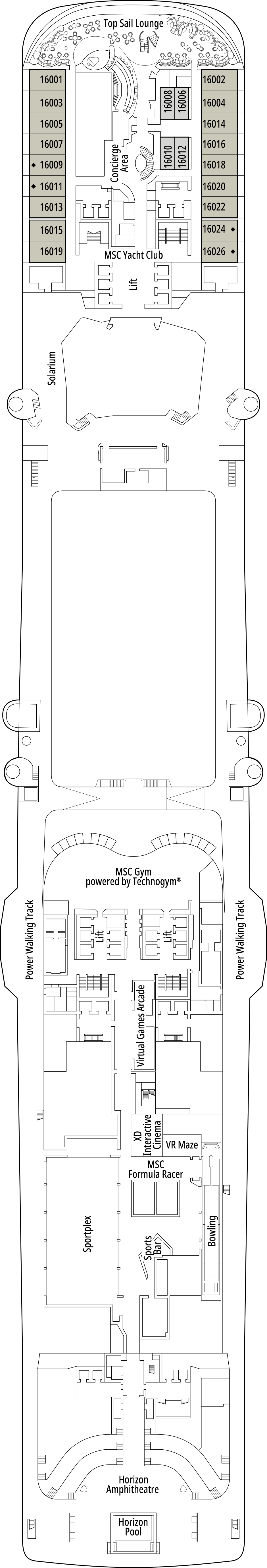 MSC Grandiosa - Deck 16 - Velazquez