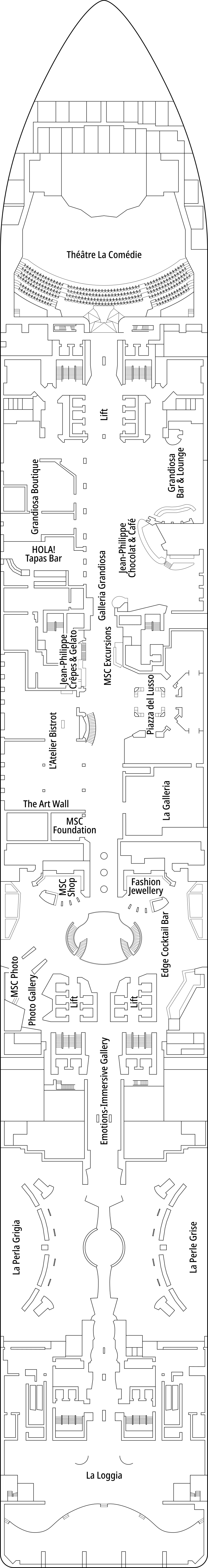 MSC Grandiosa - Deck 6 - Leonardo da Vinci