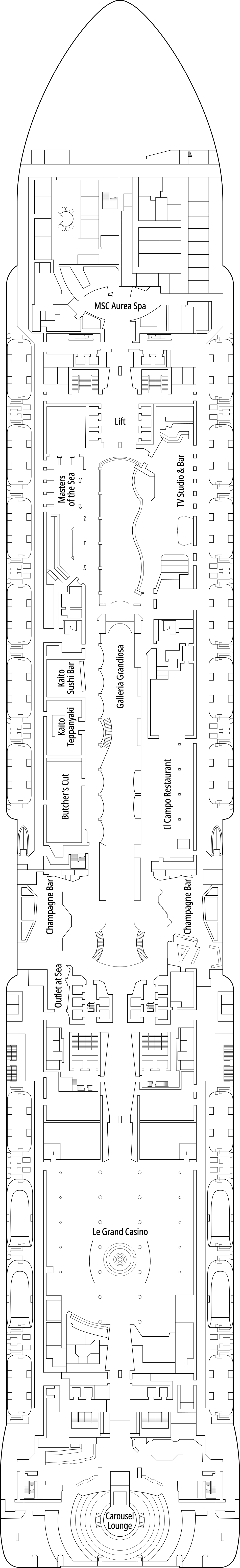 MSC Grandiosa - Deck 7 - Michelangelo