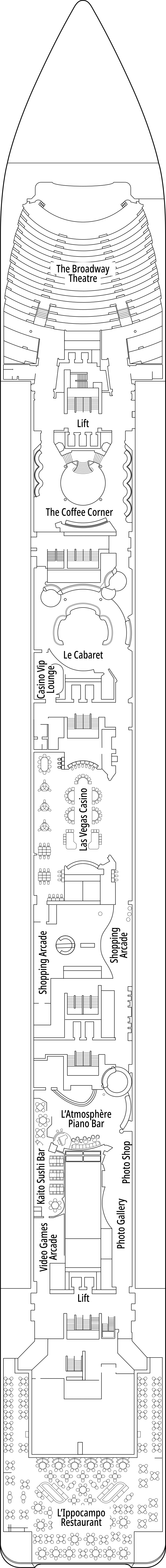 MSC Lirica - Deck 6 - Puccini