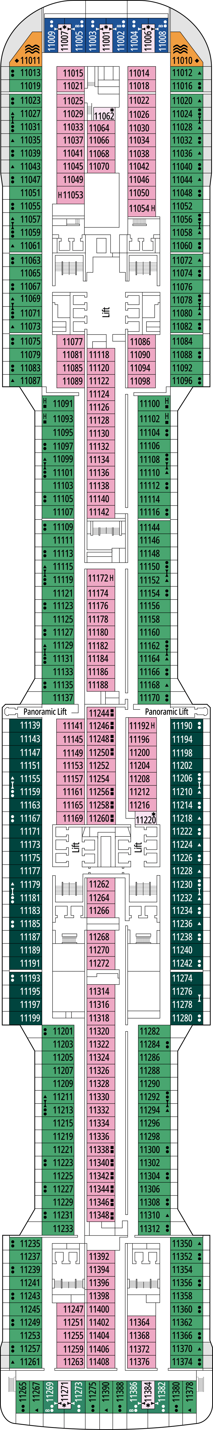 MSC Meraviglia Deck 11 - Acropolis