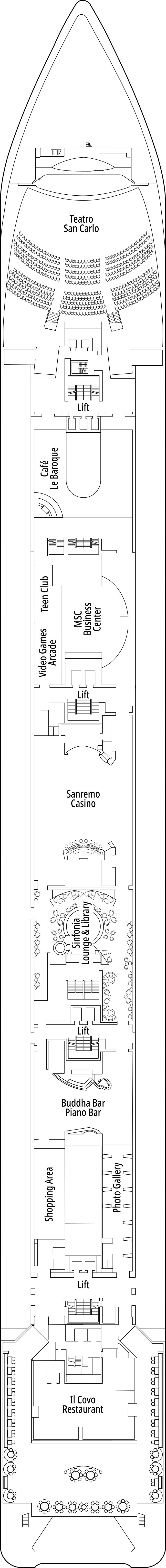 MSC Sinfonia - Deck 6 - Mozart