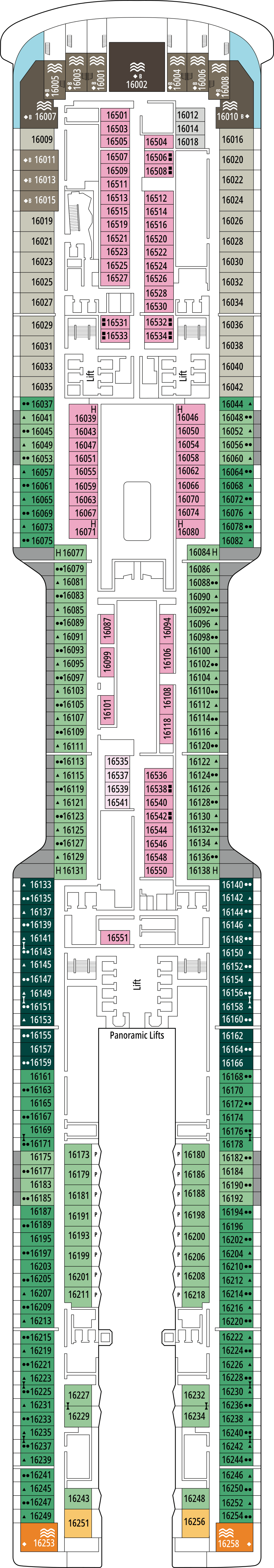 MSC World Europa - Deck 16 - Bern